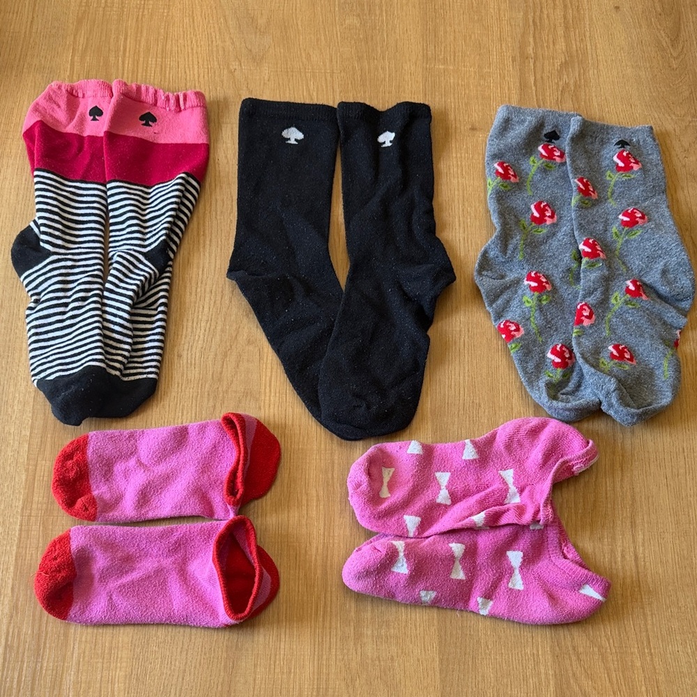 Kate Spade Colorful Patterned Socks Set